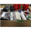 Image 1 : BOX C/W COMPUTER ITEMS, MUG HOLDERS, CASTORS, ETC