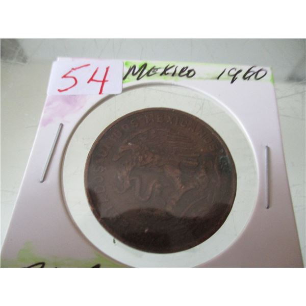 1960 20 CENTAVO LARGE CENT