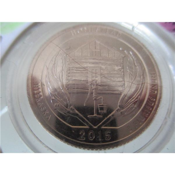 2015 PROOF NEBRASKA HOMESTEAD USA LIBERTY QUARTER