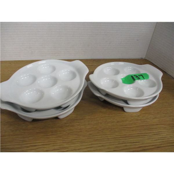 ESTATE:  4 ESCARGOT DISHES