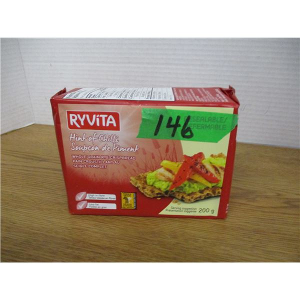 SHELF PULLS (AS IS):  RYVITA HINT OF CHILI CRACKERS (200G) - PACKAGE