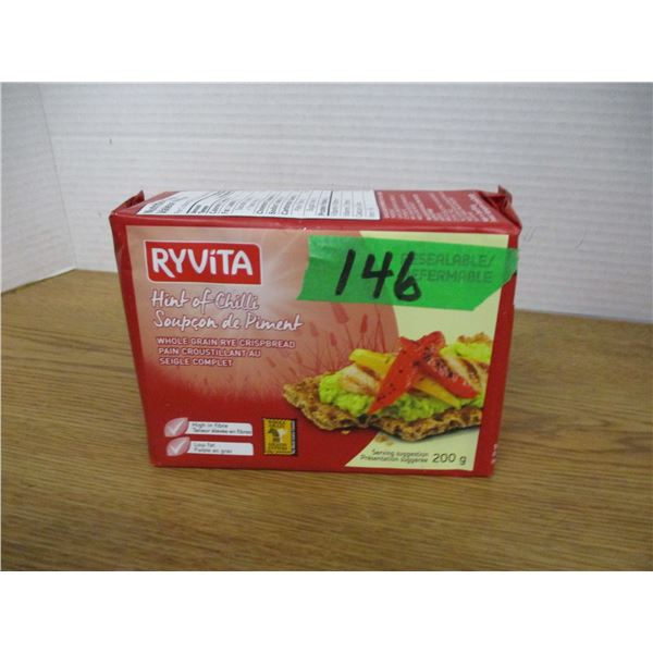 SHELF PULLS (AS IS):  RYVITA HINT OF CHILI CRACKERS (200G) - PACKAGE