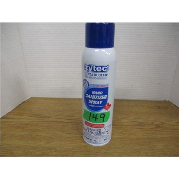 SHELF PULLS (AS IS):  ZYTEC HAND SANITIZER SPRAY (350 G) - PER CAN