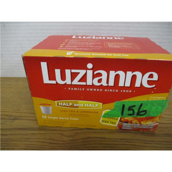 SHELF PULLS (AS IS):  LUZIANNE ICE TEA/LEMONADE DRINK (12 K-CUPS) - BOX