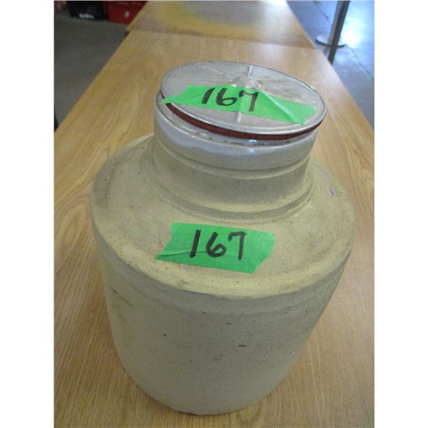 COLLECTABLE:  CROCK C/W LID