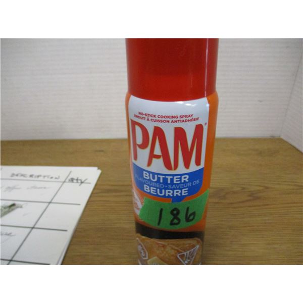 SHELF PULLS (AS IS):  PAM BUTTER FLAVOR COOKING SPRAY (141G) - CAN