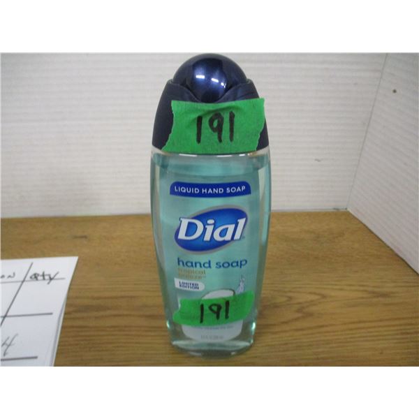 SHELF PULLS (AS IS):  DIAL HAND SOAP (250 ML) - BOTTLE