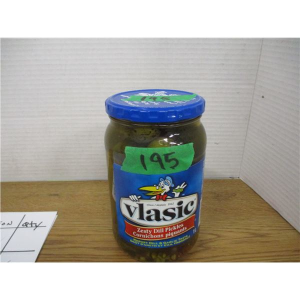 SHELF PULLS (AS IS):  VLASIC ZESTY WHOLE DILL PICKLES (1L) - JAR