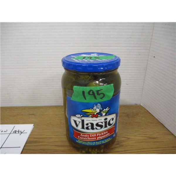 SHELF PULLS (AS IS):  VLASIC ZESTY WHOLE DILL PICKLES (1L) - JAR