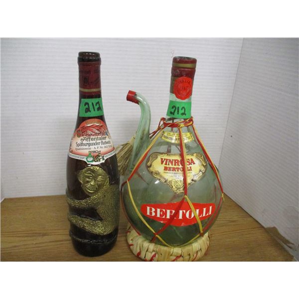 ESTATE:  2 ORNAMENTAL BOTTLES