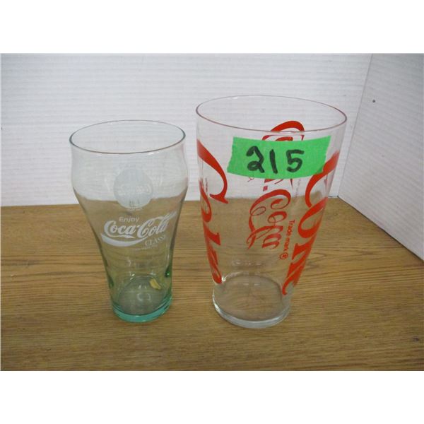 ESTATE:  2 COKE GLASSES