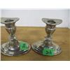 Image 1 : ESTATE:  2 SILVER DOLOR CANDLE HOLDERS