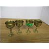 Image 1 : ESTATE:  4 BRASS GOBLETS