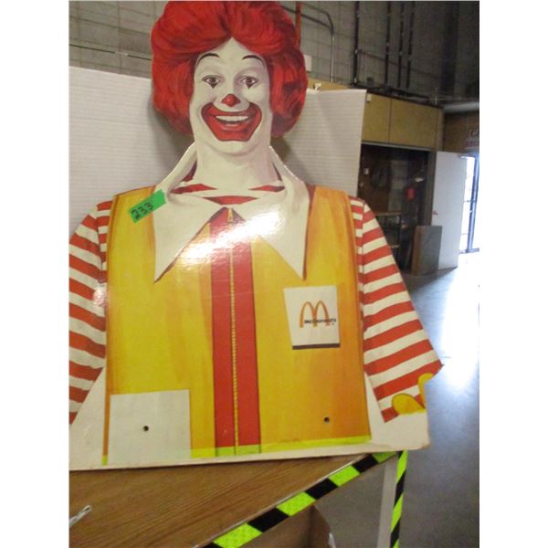 ESTATE:  RONALD MCDONALD PICTURE ON BOARD