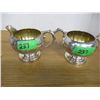 Image 1 : ESTATE:  SILVER COLOR CREAM & SUGAR BOWL