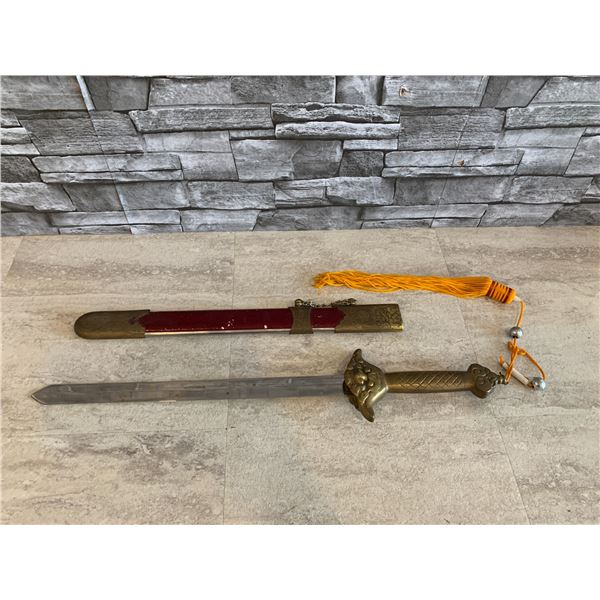 Antique Chinese Wooden Sword