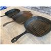 Image 5 : Lot of 3 Cast Iron Pans