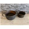 Image 1 : Lot of 2 Cast Iron Pots - Lagostina 7.6L (Bigger Pot)