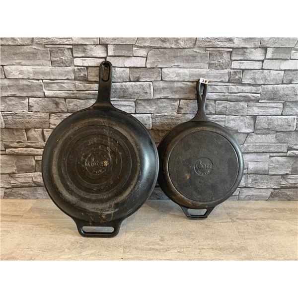 Lot of 2 Lodge Cast Iron Pans