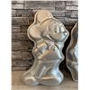 Image 2 : Lot of 3 Cartoon Figures Aluminum  Cake Pans