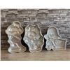 Image 8 : Lot of 3 Cartoon Figures Aluminum  Cake Pans