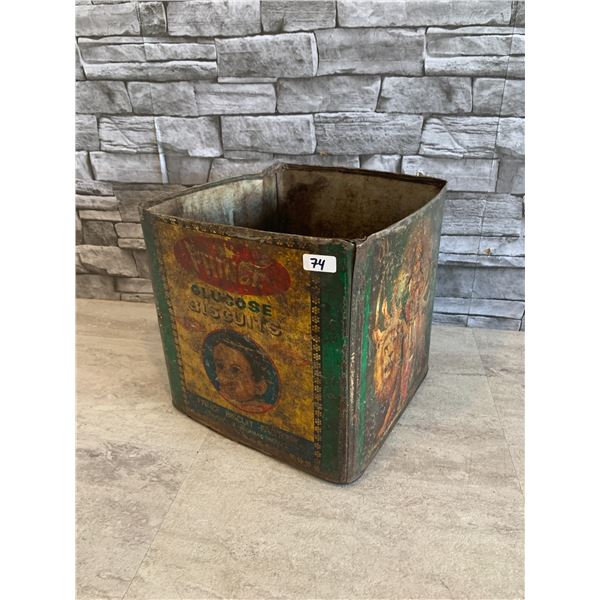 Antique Prince Glucose Biscuits Metal Tin