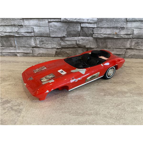 Creation of James B Beam KentuckyStraight Burbon Bottle Corvette Missing Front Wheels