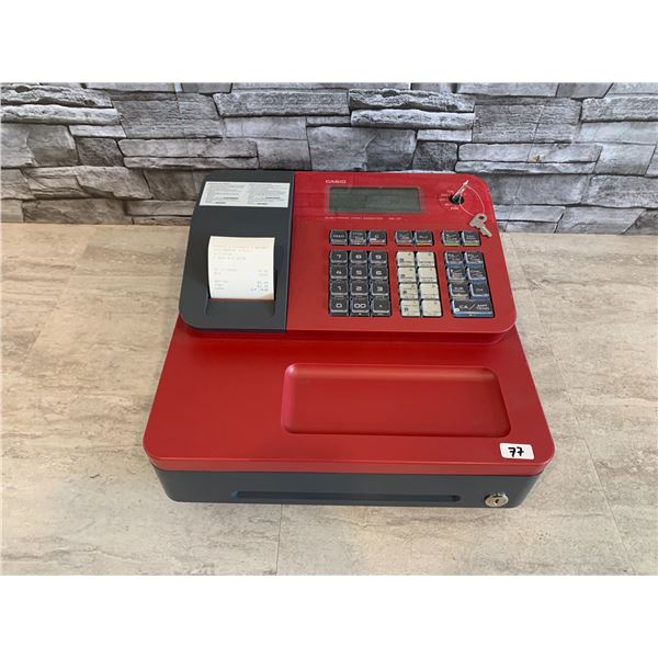Casio Electronic Cash Register Red