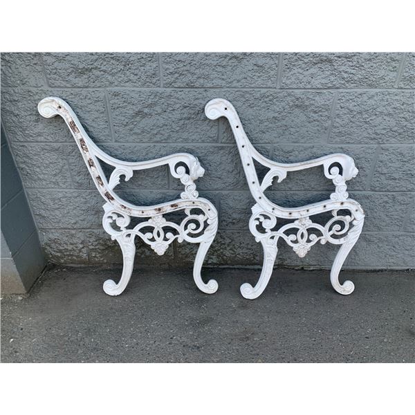 Bench Ends With Lion