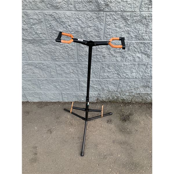 Dual Foldable Guitar Stand - Metal Frame