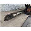 Image 2 : HomeLite 18in Chainsaw - 45cc Power Stroke - Untested As-Is - Has Comression