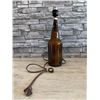 Image 4 : Brown Glass Bottle with Rice Lamp