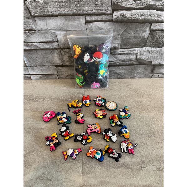Lot of 2 Sets of Jibitz - Pokemon (34pcs) - Disney (20pcs)