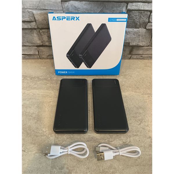 Asperx 2 Pack Powerbanks 10000 Mah