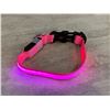 Image 5 : Small MASBRILL Light-Up Pink LED Dog Collar - Rechargeable