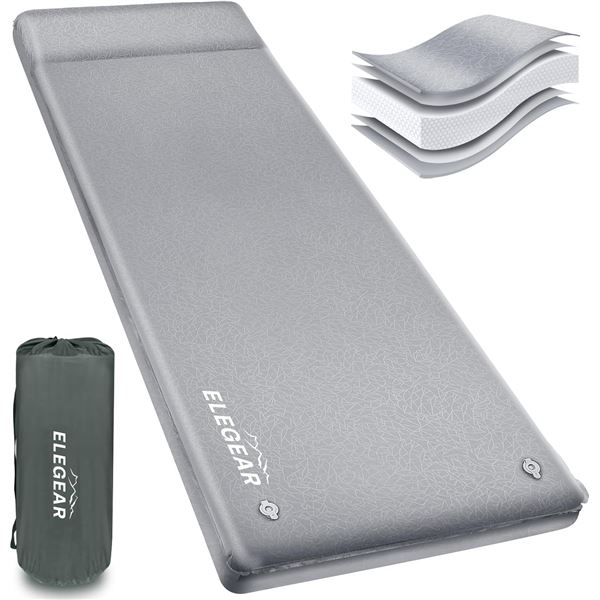 Elegear Self-Inflating Sleeping Pad: Memory Foam Sleep Pad for Outdoors/ Camping - NEW SEALED!