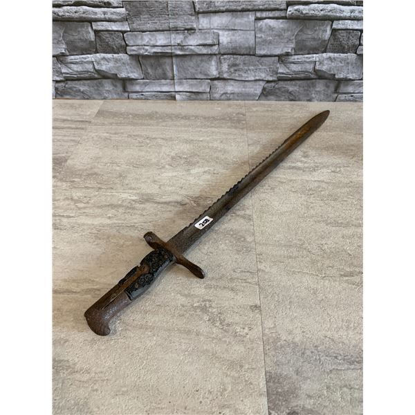 Vintage WW1 Swiss Waffenfabrik Sawback Bayonet
