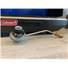 Image 2 : Coleman Camping Propane Table Top Grill Model 9924 Blue Left Side Hinge Needs Adjustment