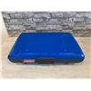 Image 9 : Coleman Camping Propane Table Top Grill Model 9924 Blue Left Side Hinge Needs Adjustment
