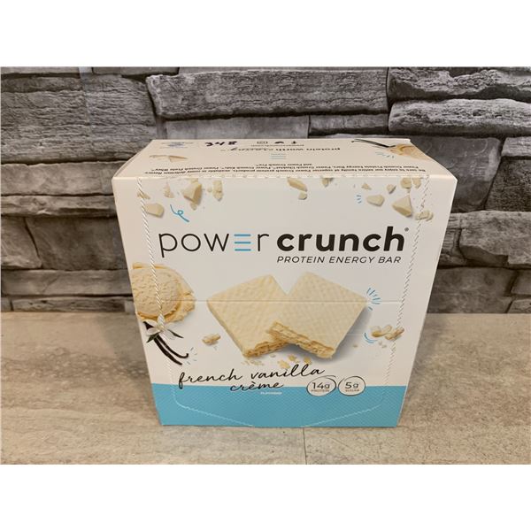 Power Crunch Protein Energy Bar French Vanilla Crème Box BB 29/May/2026
