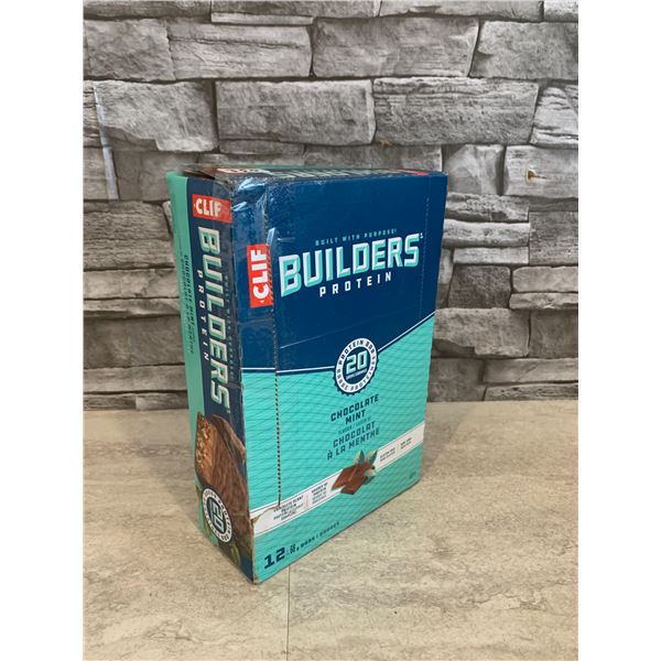 Clif Builders Protein Bars Box of 12 Chocolate Mint