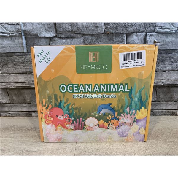 Ocean Animal Kids Bath Bombs 8 Pcs