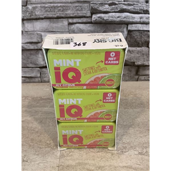 Mint IQ Icy Citrus Mints 6 Pack Big Sky Keto Friendly