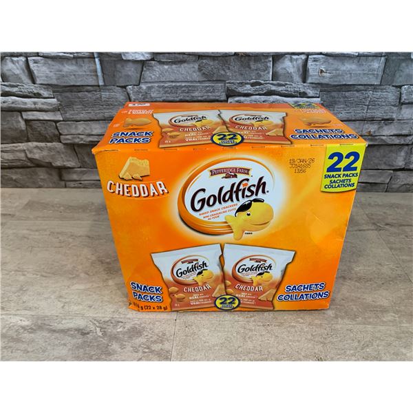 Goldfish Cheddar 22 Snack Packs (Exp. January 19 2026)