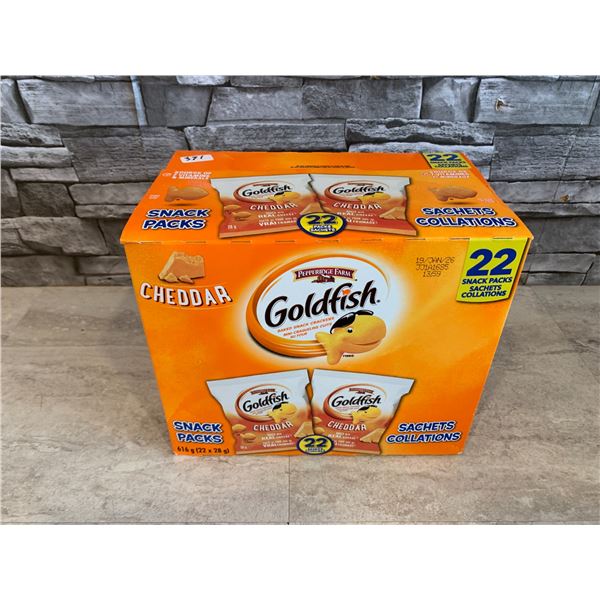 Goldfish Cheddar 22 Snack Packs (Exp. January 19 2026)
