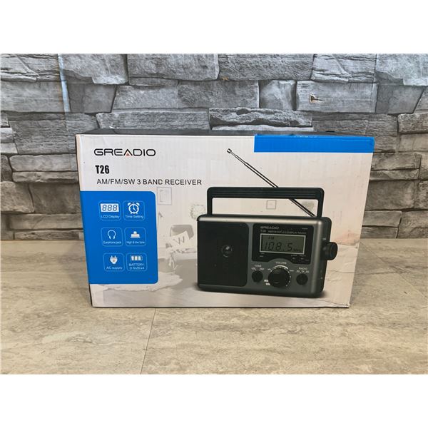 Greadio T26 AM/FM/SW Band Receiver AC 120V Input