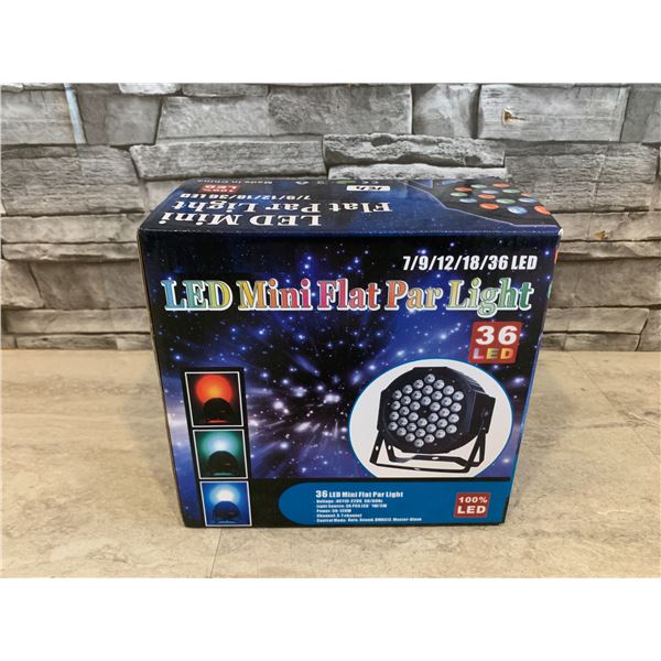 36 LED Mini Flat Par Light AC110-220V, 50/60Hz