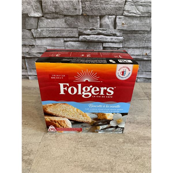 Folgers Coffee Vanilla Biscotti Flavour 30 Pods Keurig