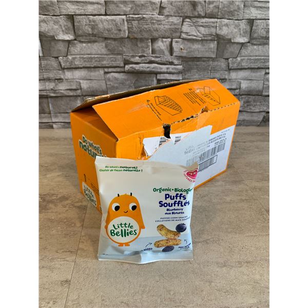 Little Bellies Organic Blueberry Puffs - 9 x 12G
