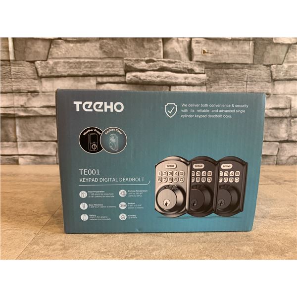 Teeho TE001 Keypad Digital Deadbolt Weather Proof Keyless Entry